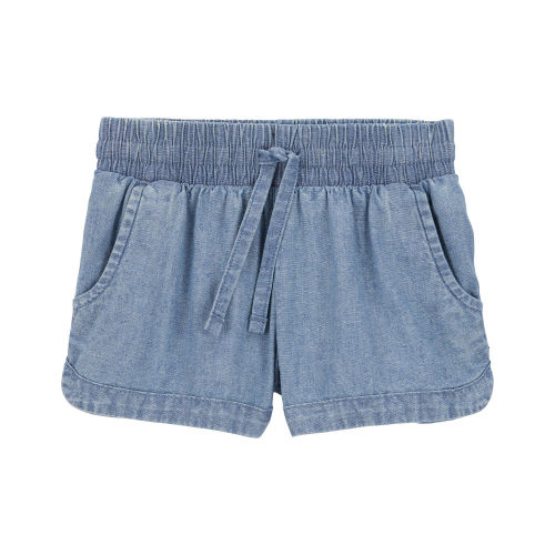 Baby Chambray Pull-On Shorts