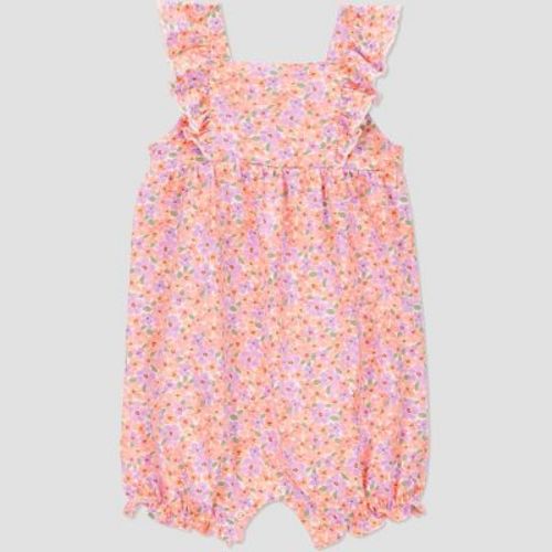 Carter's Just One You® Baby Girls' Floral Romper - Pink 18M