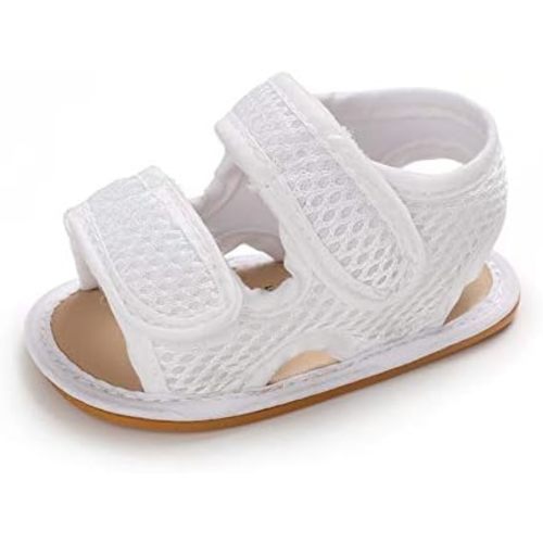 E-FAK Baby Boys Girls Summer Sandals Outdoor Beach Anti-Slip Rubber Soft Sole Newborn Toddler First Walker Shoes