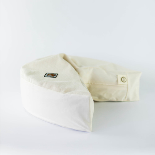 organic nesting pillow in vanilla bean