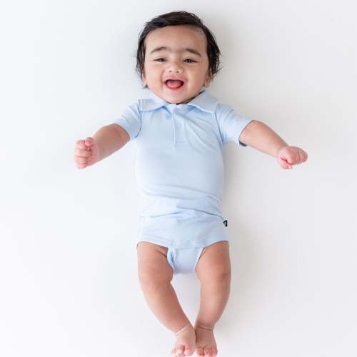 Polo Bodysuit in Breeze