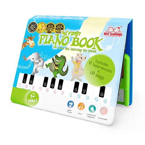 BEST LEARNING My First Piano Book - Educational Musical Toy for Toddlers Kids Ages 3-5 Years - Ideal 3, 4 Year Old Boy or Girl Christmas and Birthday Present