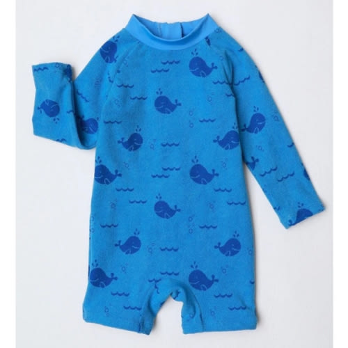 Terry Whale Swimwear in Azure