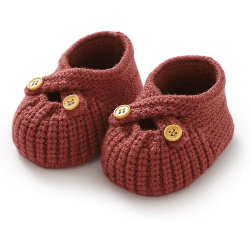 Baby Booties Newborn Babe First Walkers Non-Slip Stay On Boots Crib Shoes Sock Warm Knit Booties
