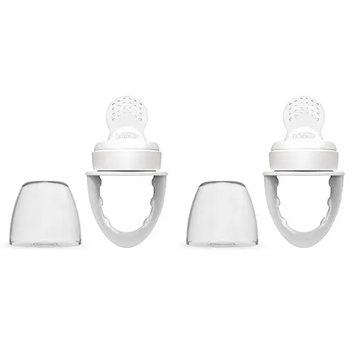 Dr. Brown's Designed to Nourish, Fresh Firsts Silicone Feeder, Grey, One Size (Pack of 2)