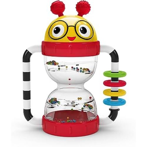 Baby Einstein Cal’s Sensory Shake-up Developmental Activity Rattle Toy, BPA Free, for Infants Ages 3 Months and up