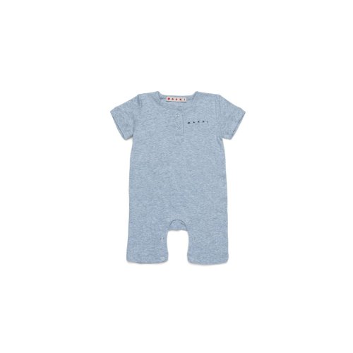 Marni Kids Logo Embroidered Short-Sleeved Jumpsuit