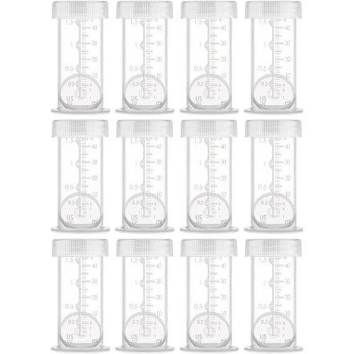 Maymom Colostrum & Storage Bottles Leak Proof Lids, Breastmilk Freezer or Refrigerator Storage, Made Without BPA; 12pc/pk