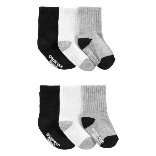 Baby 6-Pack Basic Crew Socks - OshKosh | Carter's