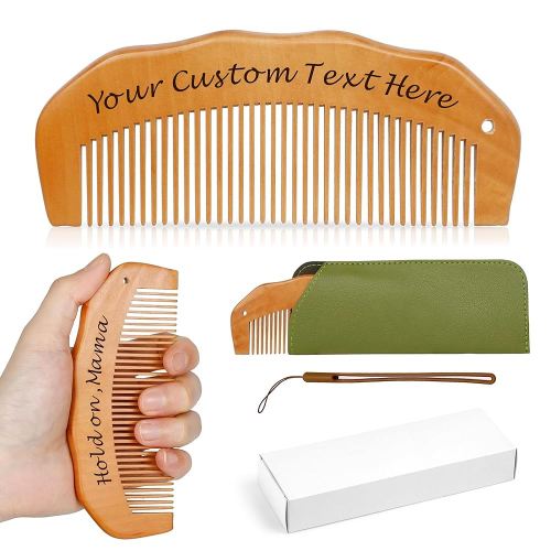 Personalized Labor Comb, Custom Birthing Comb, Wooden Birth Combs, Labor Gifts for Pregnant Women, Delivery Essentials Wooden Birth for Women and Expecting Mom(Design 1)