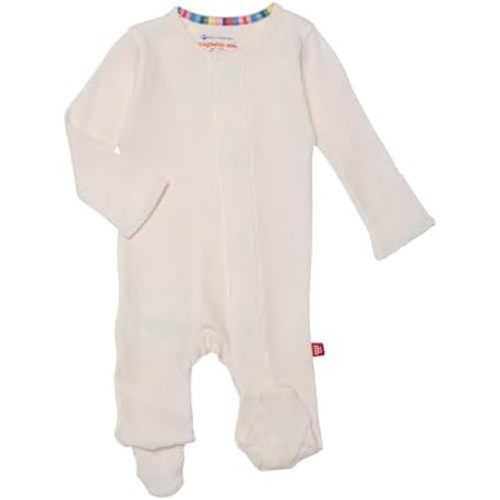 Magnificent Baby Boy 100% Cotton Footies with Magnetic Easy Close