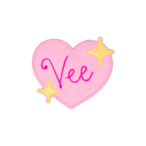 Custom Sparkle Heart Patch