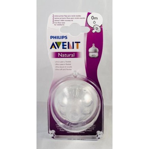 Avent Teats Natural 2 Teats to Newborn Flow 0 Months