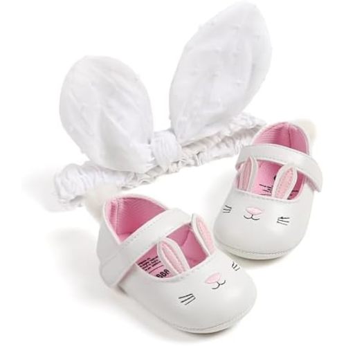 Baby Girls Mary Jane Flats with Bowknot Floral Princess Wedding Dress Shoes Soft Newborn Infant Crib First Walkers Prewalker