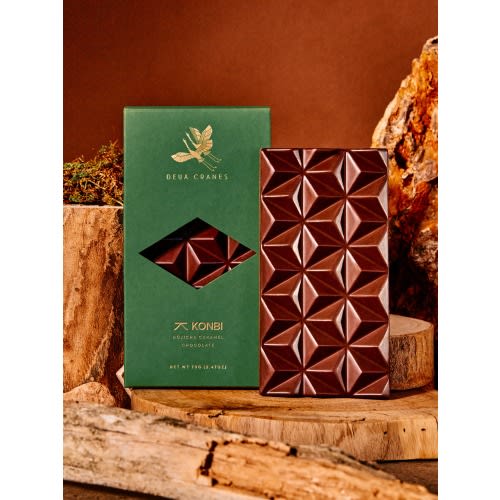 Hōjicha Caramel Milk Chocolate Bar