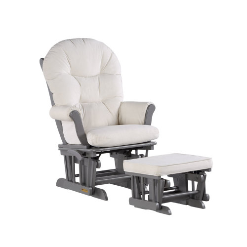 Lennox Valencia Glider Chair and Ottoman - Gray/Cream | Babies R Us Canada