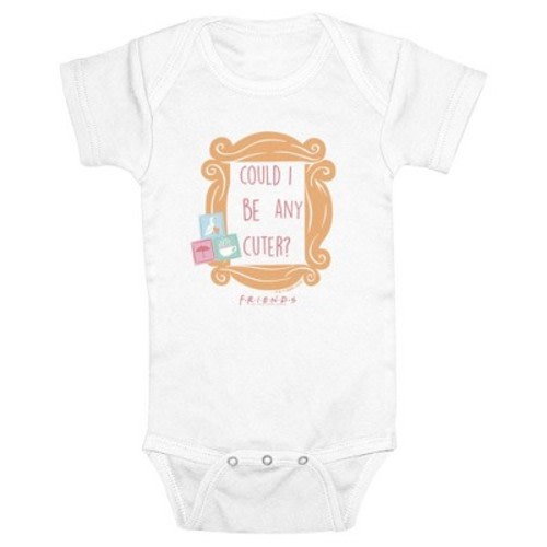Infant's Friends Could I Be Any Cuter?  Bodysuit - White - 6 Months