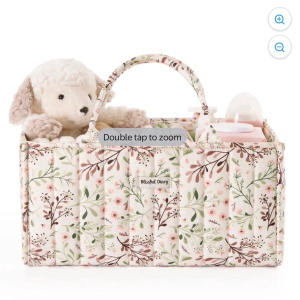 Blissful Diary Diaper Caddy Botanical Floral, Baby Shower Gift Organizer, Portable Nursery Changing Table, Diaper Bag - Walmart.com