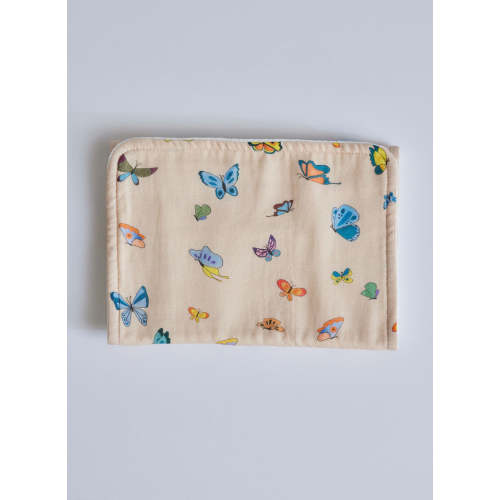Blush Peach Madame Butterfly Burp Cloth Default Title