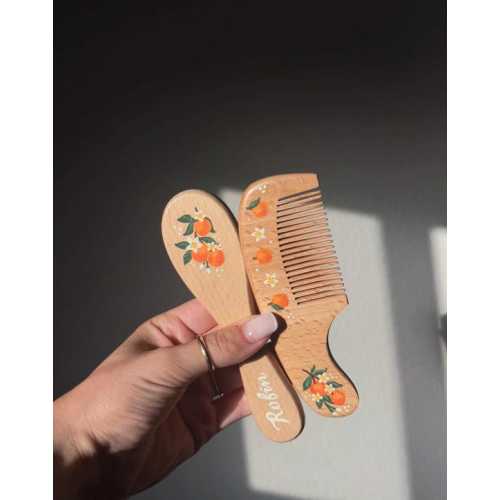 Baby Hairbrush + Comb, Hand-painted, Birthday, Christmas, Baby Shower Gift - Etsy