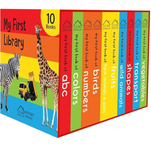 My First Library: Boxset of 10 Board Books for Kids