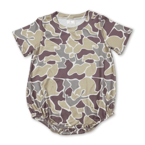 YAWOO Hunting Toddler Clothes Camouflage Baby Bubble Romper,Size 3M-2Years