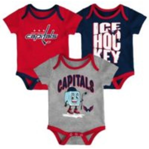 NHL Infant Washington Capitals Multicolor 3-Piece Creeper Header Set | Dick's Sporting Goods