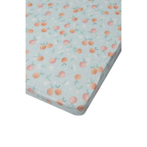 Muslin Fitted Crib Sheet - Peaches