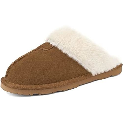 DREAM PAIRS Women's House Slippers Indoor Fuzzy Fluffy Furry Cozy Home Bedroom Comfy Winter Cute Warm Outdoor Shoes FuzzyEasy