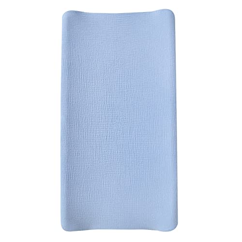 Muslin Changing Pad Cover,Ultra Soft Breathable Diaper Changing Table Cover for Baby Boys Girls,Neutral Fitted Changing Pad Sheets