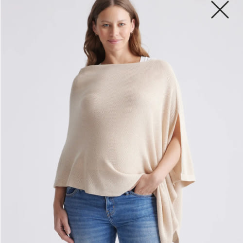 Lightweight Cotton Cashmere Nursing Shawl
