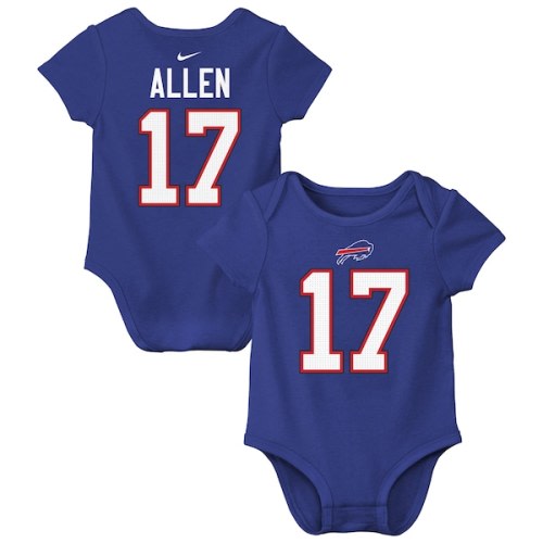 Infant Buffalo Bills Josh Allen Nike Royal Player Name & Number Bodysuit