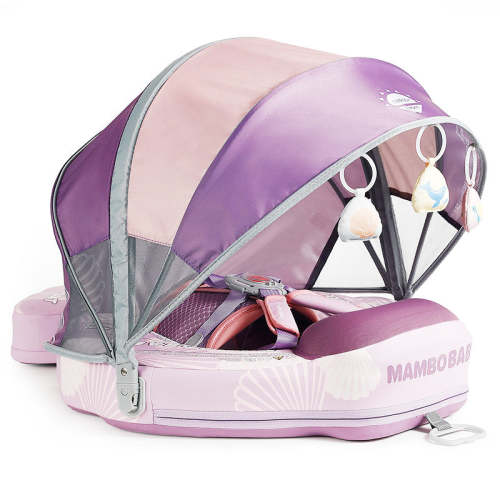Mambobaby Pool Float with Canopy and Tail Seashell