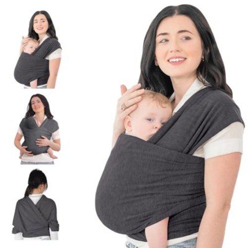 Baby Wrap Carrier,Original Breathable Baby Carrier Wrap Sling Lightweight Hands Free Newborn Wrap Swaddle Holder Adjustable Baby Slings Carrier for Newborn to Infant Toddler Essentials 7 to 35 lbs