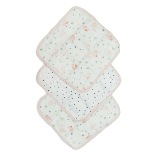 Washcloth Set - 3 Pack - Bunny Meadow