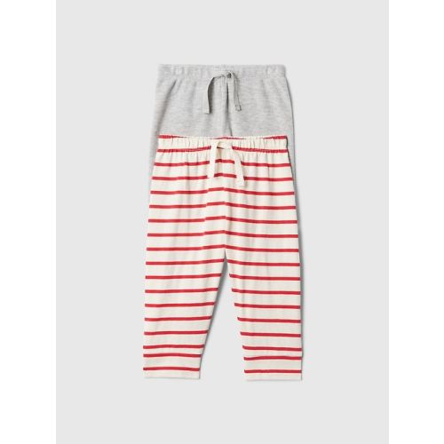Baby First Favorites Pull-On Pants (2-Pack) in grey heather, size: Up To 7lb