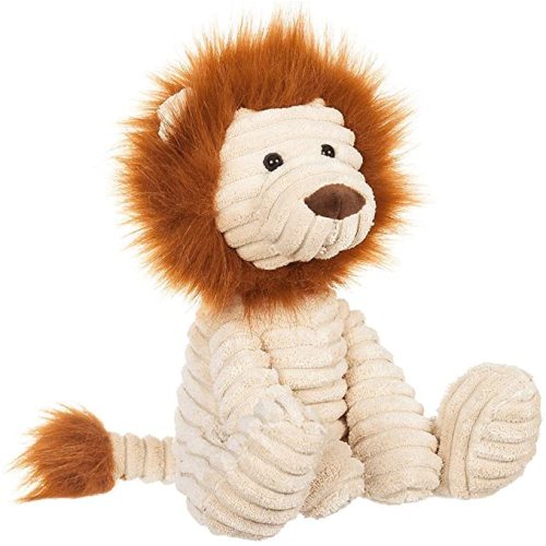 Apricot Lamb Toys Plush Corduroy Lion Stuffed Animal Soft Cuddly Perfect for Child (Corduroy Lion 8.5 Inches)