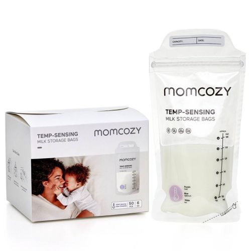 Momcozy Temp-Sensing Breast Milk Storage Bags - 50ct