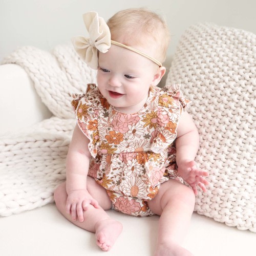 Boho Floral Ruffle Bubble