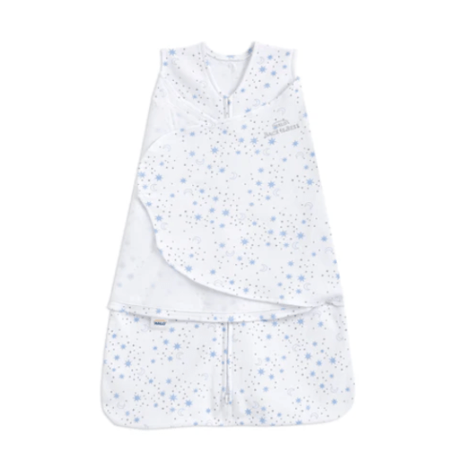 Cotton Swaddle Midnight Moons Blue NB | HALO