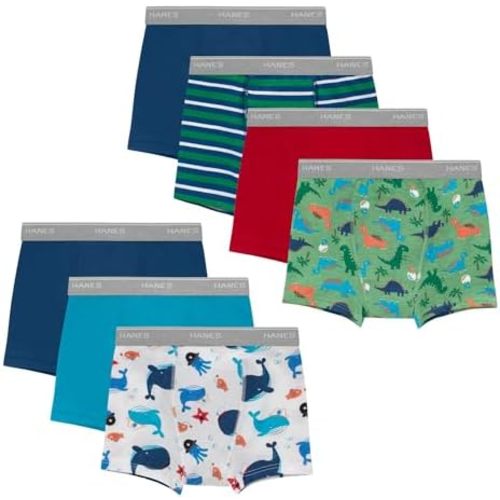 Hanes Trainer Boxer Briefs for Toddlers, Light Leaks Potty Training Underwear for Boys, Multipacks