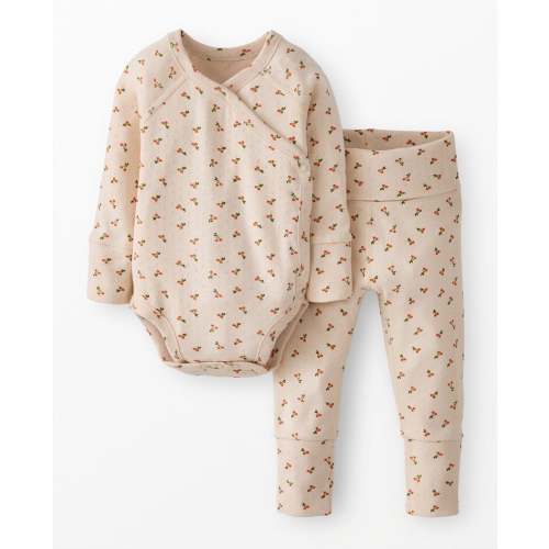 Baby Pointelle Crossover Bodysuit & Pants Set | Hanna Andersson