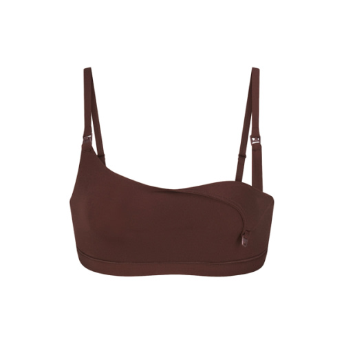 SKIMS FITS EVERYBODY MATERNITY NURSING SCOOP BRALETTE | COLOR COCOA