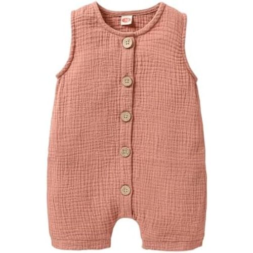 Infant Newborn Baby Boys Girls Cotton Linen Romper Summer Jumpsuit Sleeveless Overalls Clothing Set