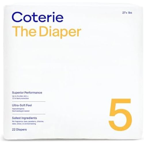 Coterie Size 5 Diapers, 22 CT
