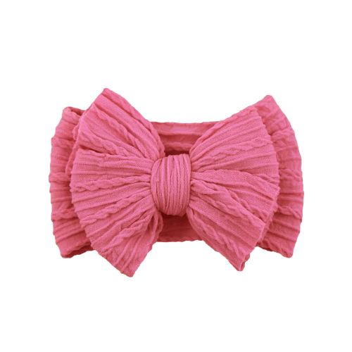Cable Bow, Vibrant Rose