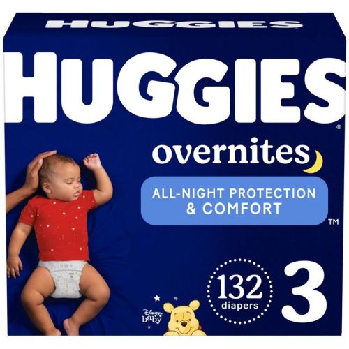 SIZE 3 | 132ct Huggies Overnites Disposable Diapers