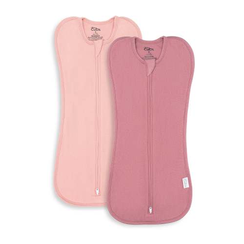 Easy Zipper Swaddle Blankets in Blush, Mauve – Comfy Cubs