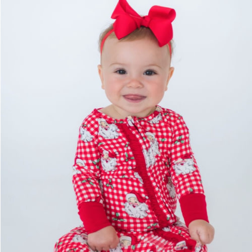 Convertible Ruffle One Piece Pajama, Bamboo Viscose