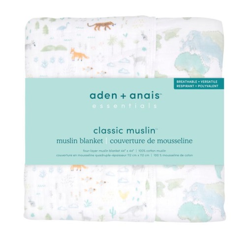Voyager Pattern Soft Baby Blanket | aden + anais